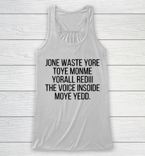 Blink 182 I Miss You Funny Jone Waste Yore Racerback Tank