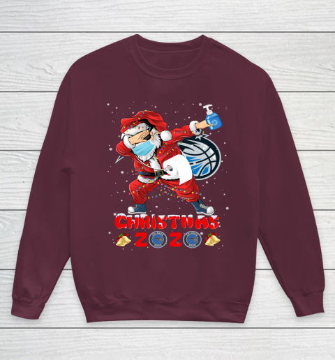 Orlando Magic Funny Santa Claus Dabbing Christmas 2020 NBA Youth Sweatshirt 4