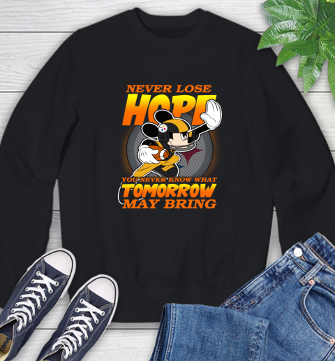 Pittsburgh Steelers NFL Football Mickey Disney Never Lose Hope Sweatshirt