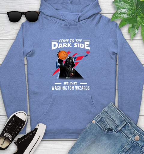 NBA Come To The Dark Side We Have Washington Wizards Star Wars Darth Vader Basketball Youth Hoodie 13
