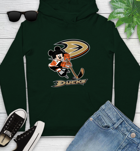 NHL Anaheim Ducks Mickey Mouse Disney Hockey T Shirt Youth Hoodie 13