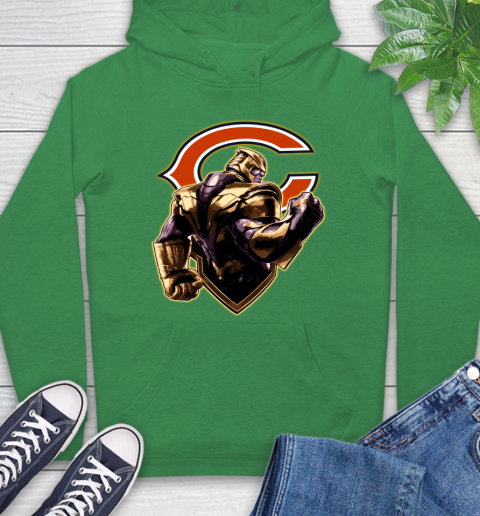 NFL Thanos Avengers Endgame Football Sports Chicago Bears Hoodie 8
