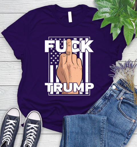 Fuck Trump Middle Finger Anti Republican T Shirt 85