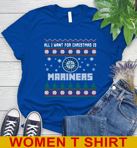 MLB All I Want For Christmas Is Seattle Mariners Baseball Sports 94
