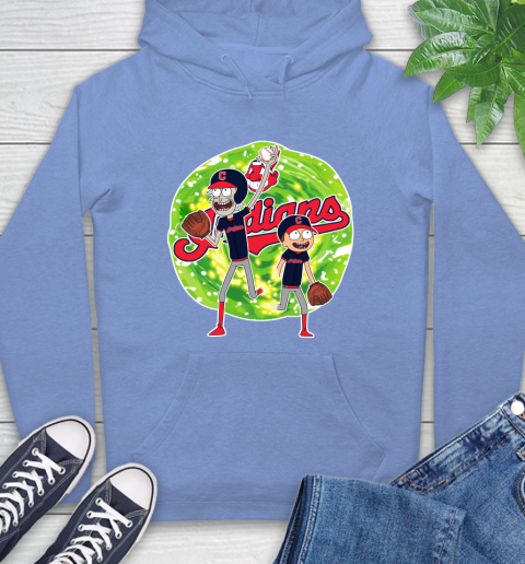 MLB Cleveland Indians Rick And Morty Baseball Sports Hoodie 11