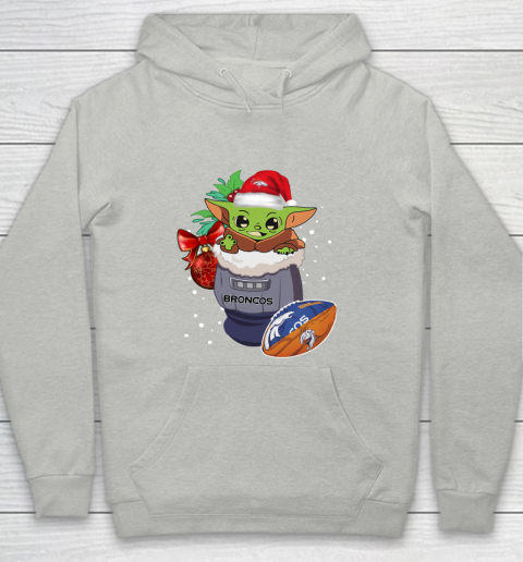Denver Broncos Christmas Baby Yoda Star Wars Funny Happy NFL Youth Hoodie 3 Denver Broncos Christmas Baby Yoda Star Wars Funny Happy NFL Youth Hoodie - Image 3