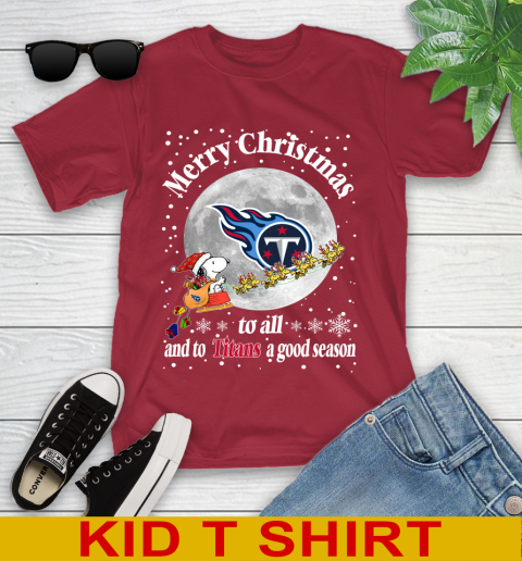 Tennessee Titans Merry Christmas To All And To Titans A Good Season NFL Football Sports Youth T-Shirt 12
