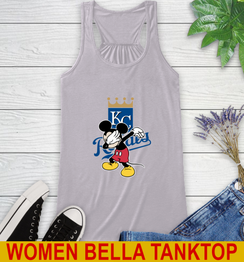 Kansas City Royals MLB Baseball Dabbing Mickey Disney Sports Racerback Tank 5