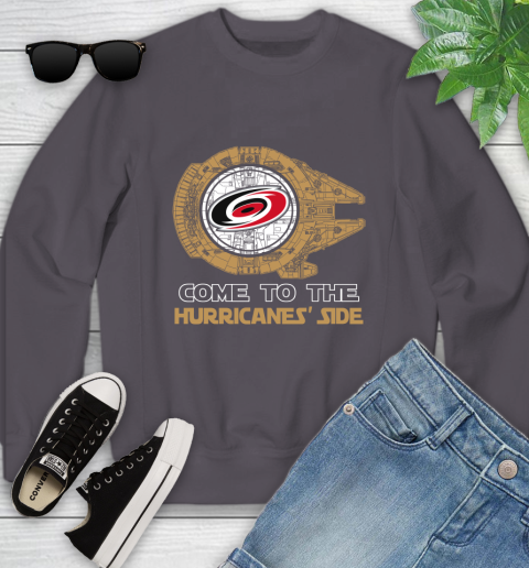 NHL Come To The Carolina Hurricanes Wars Hockey Sports Youth Sweatshirt 5
