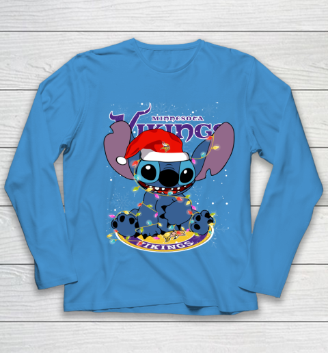 Minnesota Vikings NFL Football noel stitch Christmas Youth Long Sleeve 4