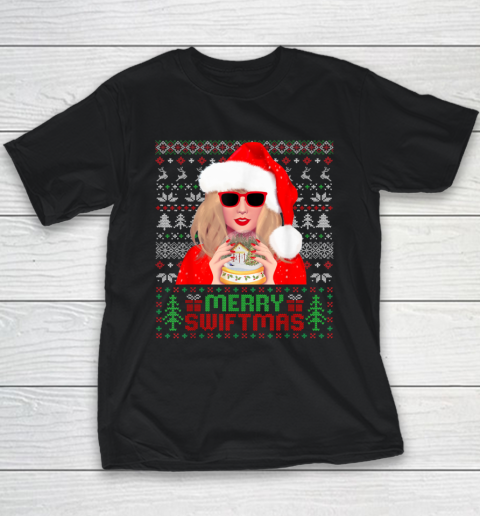Merry Swiftmas Era Funny Ugly Sweater Christmas Xmas Holiday Youth T-Shirt