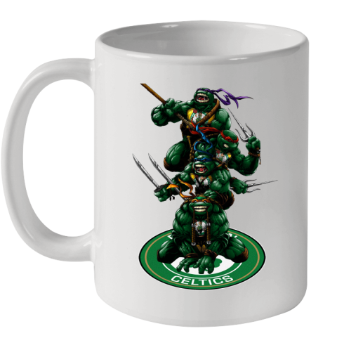 NBA Basketball Boston Celtics Teenage Mutant Ninja Turtles Shirt Ceramic Mug 11oz