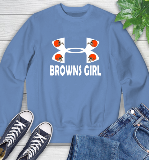 NFL Cleveland Browns Girl Under Armour Football Sports Sweatshirt 11