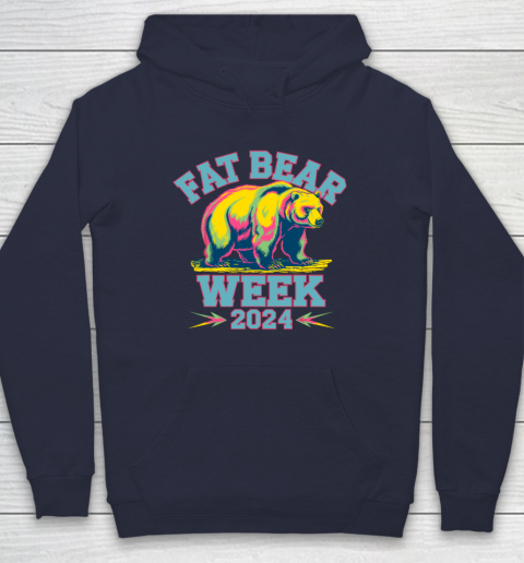 Fat Bear Week 2024 Grazer Animal Lover Alaska Katmai Nature Hoodie 2