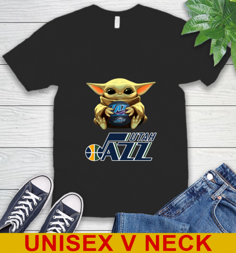 NBA Basketball Utah Jazz Star Wars Baby Yoda Shirt 50