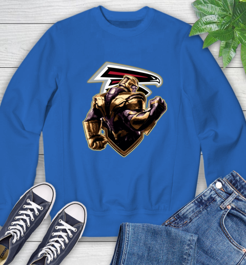 NFL Thanos Avengers Endgame Football Sports Atlanta Falcons Sweatshirt 8
