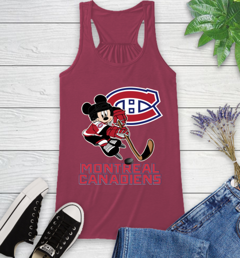 NHL Montreal Canadiens Mickey Mouse Disney Hockey T Shirt Racerback Tank 8