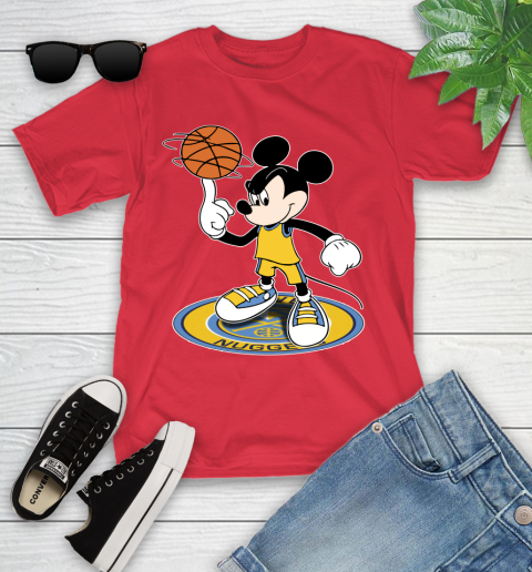 NBA Basketball Denver Nuggets Cheerful Mickey Disney Shirt Youth T-Shirt 11 NBA Basketball Denver Nuggets Cheerful Mickey Disney Shirt Youth T-Shirt - Image 11