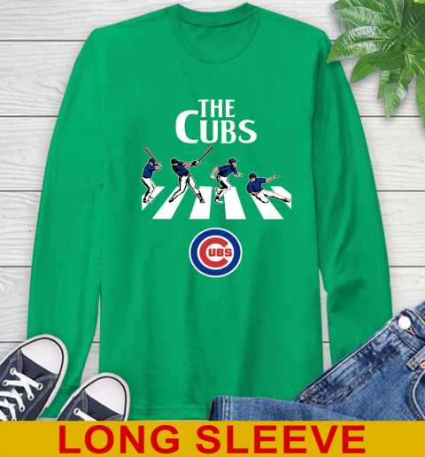 MLB Baseball Chicago Cubs The Beatles Rock Band Shirt Long Sleeve T-Shirt 8