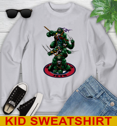 NHL Hockey Winnipeg Jets Teenage Mutant Ninja Turtles Shirt Youth Sweatshirt 4