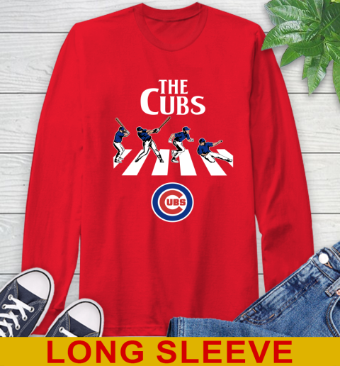 MLB Baseball Chicago Cubs The Beatles Rock Band Shirt Long Sleeve T-Shirt 12
