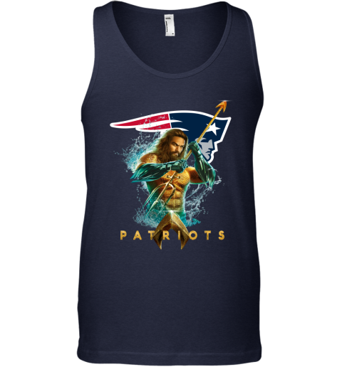 NFL New England Patriots Aquaman DC Football Sports wLI6SVmHX9M unisex tank 17 95 151514 front navy