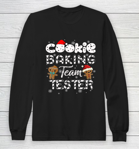 Cookie Baking Team Tester Gingerbread Christmas Long Sleeve T-Shirt