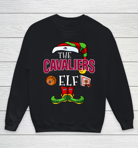 Cleveland Cavaliers Christmas ELF Funny NBA Youth Sweatshirt