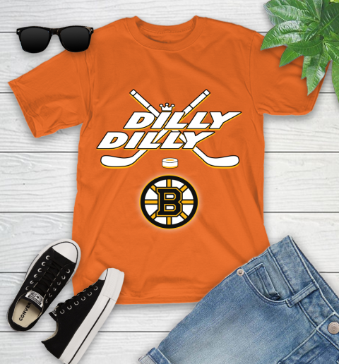 NHL Boston Bruins Dilly Dilly Hockey Sports Youth T-Shirt 7