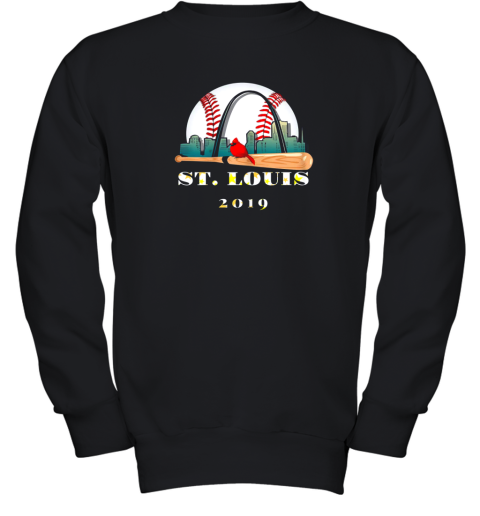 Saint Louis Red Cardinal Shirt Cool Baseball 2019 Design Youth Sweatshirt