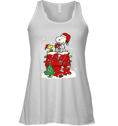 A Happy Christmas With Tampabay Buccaneers Snoopy Shirts Racerback Tank