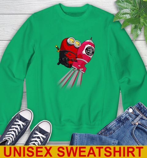 NBA Basketball Toronto Raptors Deadpool Minion Marvel Shirt Sweatshirt 9 NBA Basketball Toronto Raptors Deadpool Minion Marvel Shirt Sweatshirt - Image 9