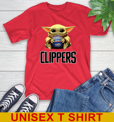 NBA Basketball LA Clippers Star Wars Baby Yoda Shirt 10