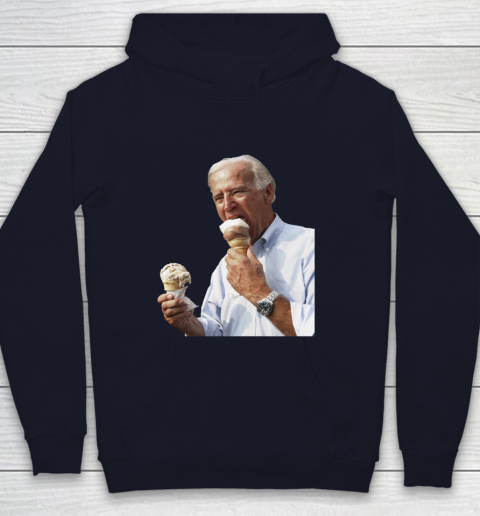 Joe Biden Eating Ice Cream Youth Hoodie 2