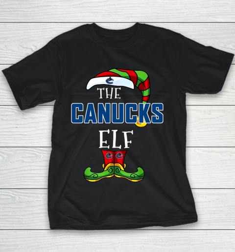 Vancouver Canucks Christmas ELF Funny NHL Youth T-Shirt