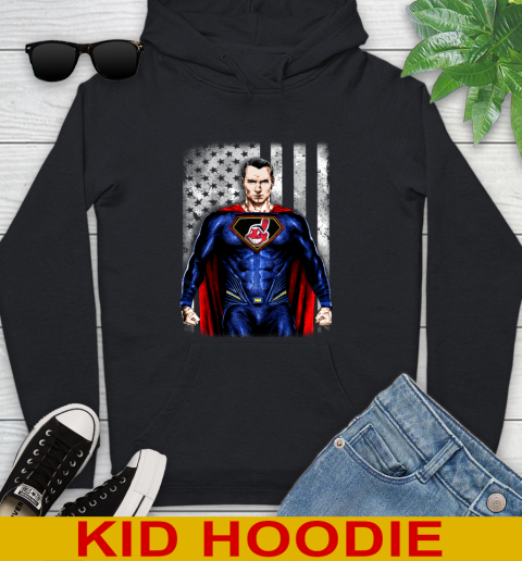 MLB Baseball Cleveland Indians Superman DC Shirt Youth Hoodie