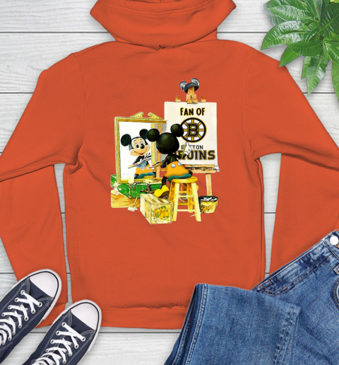 NHL Hockey Boston Bruins Mickey Drawing Shirt 16