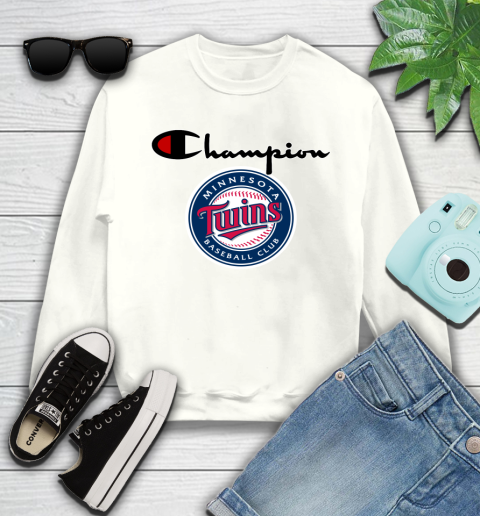 MLB Baseball Minnesota Twins Champion Shirt Youth Sweatshirt