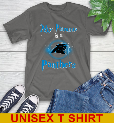 NFL Football Harry Potter My Patronus Is A Carolina Panthers T-Shirt 10