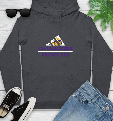 Minnesota Vikings NFL Football A Badass Adidas Adoring Fan Sports (1) Youth Hoodie 10