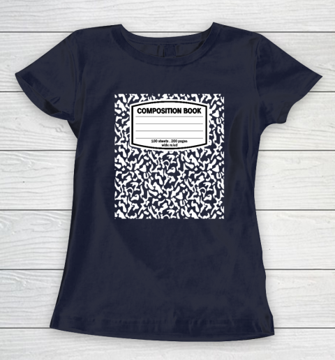 Composition Book Notebook Matching group Halloween Teacher Women's T-Shirt 2