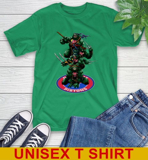 NBA Basketball Detroit Pistons Teenage Mutant Ninja Turtles Shirt T-Shirt 8 NBA Basketball Detroit Pistons Teenage Mutant Ninja Turtles Shirt T-Shirt - Image 8