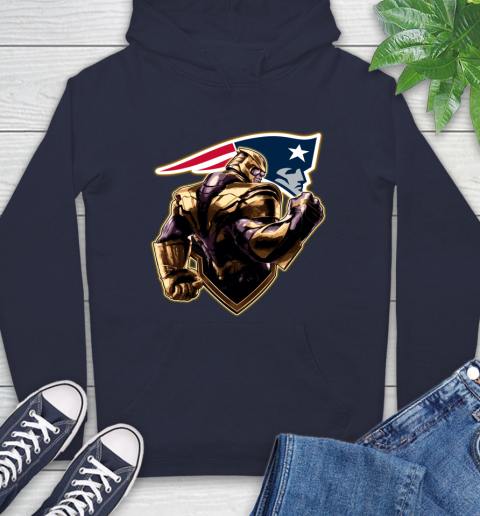 NFL Thanos Avengers Endgame Football Sports New England Patriots Hoodie 4
