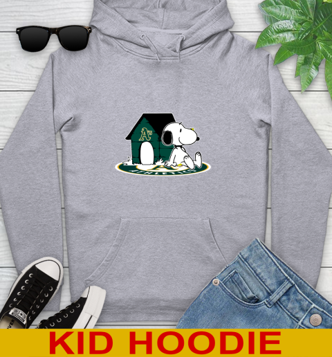 MLB Baseball Oakland Athletics Snoopy The Peanuts Movie Shirt Youth Hoodie 6