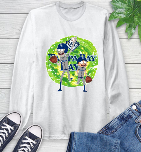 MLB Tampa Bay Rays Rick And Morty Baseball Sports Long Sleeve T-Shirt