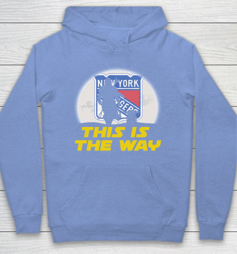 New York Rangers NHL Ice Hockey Star Wars Yoda And Mandalorian This Is The Way Hoodie 8