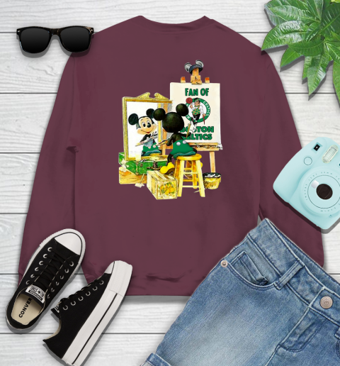 NBA Basketball Boston Celtics Mickey Drawing Shirt 108