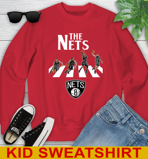 NBA Basketball Brooklyn Nets The Beatles Rock Band Shirt Youth Sweatshirt 7