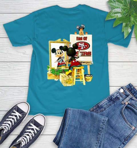 NFL Football San Francisco 49ers Mickey Drawing Shirt 10