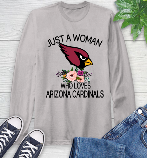 NFL Just A Woman Who Loves Arizona Cardinals Football Sports Long Sleeve T-Shirt 11